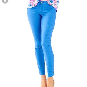 Lilly Pulitzer Kelly Textured skinny Ankle Pants